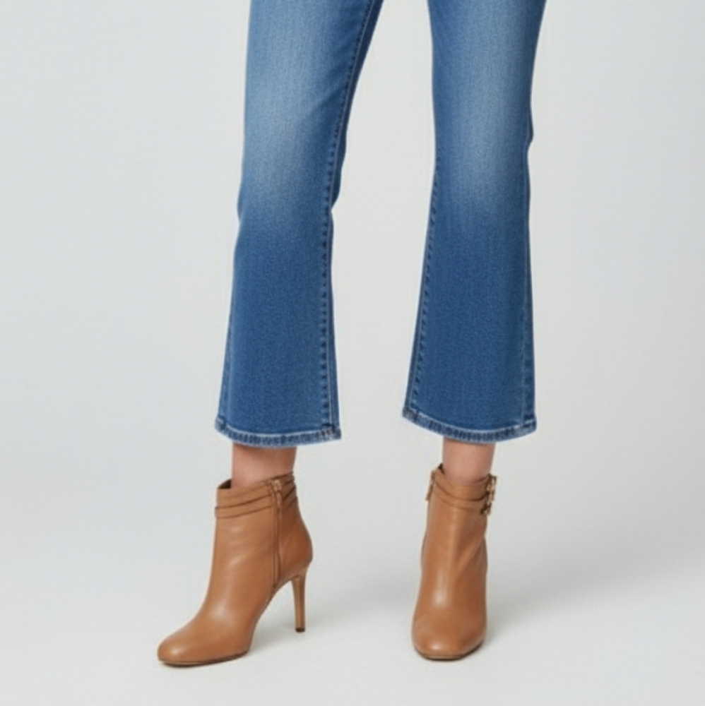Elegant Tan Italian Leather Ankle Boots